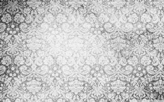 Black white wall pattern foliage - kinetic pointillism free wallpaper