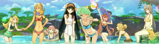Beach girls bathing suits water - ayo free wallpaper