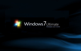 Black background blue white windows - ultimate free wallpaper