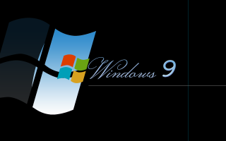 Windows logo black background windows9 - 8 k hd free wallpaper