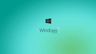 Green background windows logo blue - 8k resolution free wallpaper