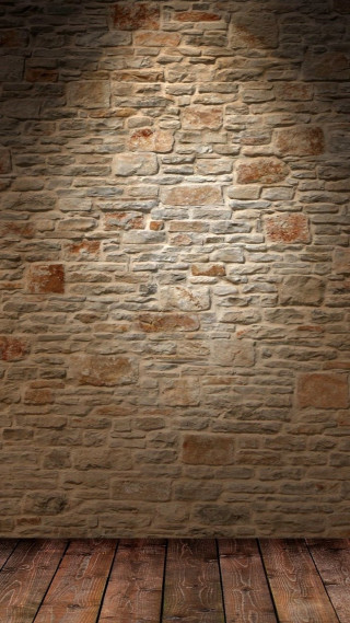 Brick wall wooden floor light - romanesque free wallpaper for mobile