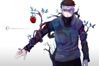 Man knife apple tree anime - a tree in the background free wallpaper for desktop