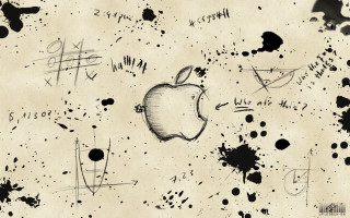 Apple drawing ink splatters ink 2 - graphic design free wallpaper