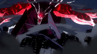 Demonic red eyes sword hand - a demonic demon free wallpaper