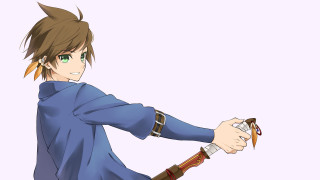 Man holding sword blue shirt - a blue shirt free wallpaper