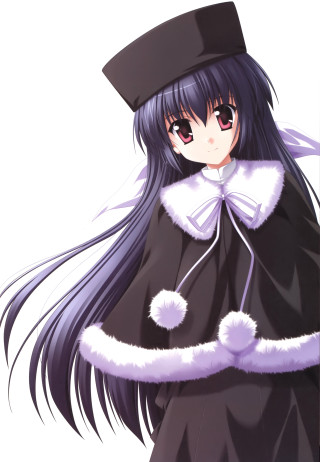 Girl black dress hat long - maya free wallpaper for mobile