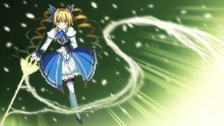 Anime flying blonde wind magic - the wind free wallpaper