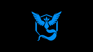 Blue bird wings black background - the image free wallpaper