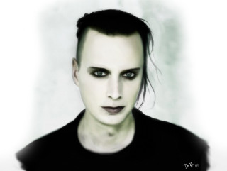 Man black makeup black shirt - black makeup free wallpaper