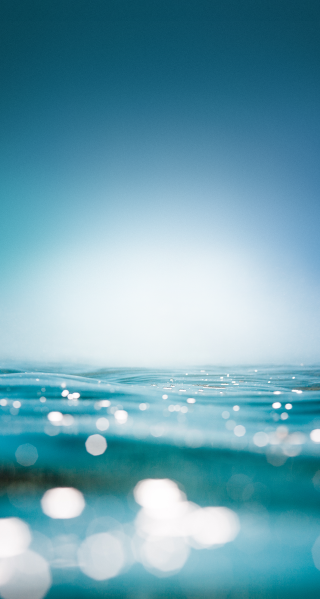 Blurry ocean blue sky water - a surfboard free wallpaper for mobile