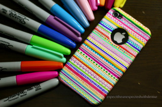 Phone pens pile table desk - colorful accent free wallpaper