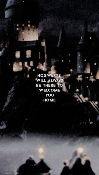 Hogwarts movie poster harrypotter quote - back free wallpaper for mobile