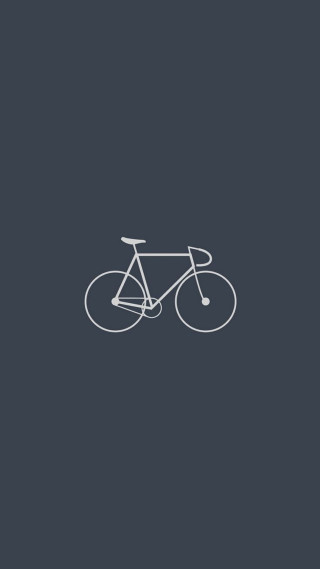 Bicycle minimalistic style image - a bicycle free wallpaper for mobile