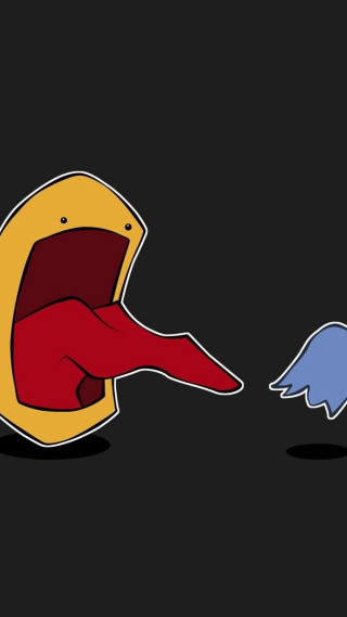 Cartoon character biting blue yellow - pokemon free wallpaper for mobile