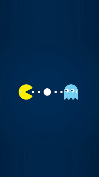 Pacman pixel art night sky - pixel art free wallpaper for mobile