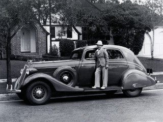 Man car house tree artdeco - matte drawing free wallpaper for desktop