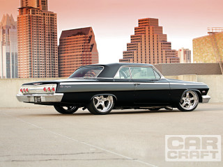 Black car city skyline tall - clean line free wallpaper