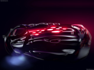 Futuristic car red lights black - its side free wallpaper for desktop