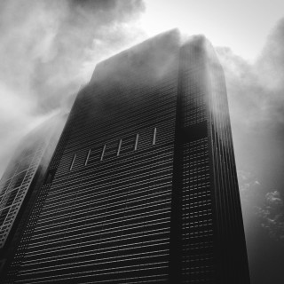 Tall building clouds skyline foreground - the background and a sky line in the foreground free wallpaper