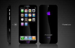 Black iphone black pen white - a white apple logo free wallpaper
