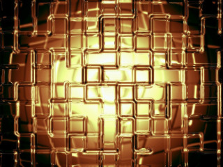 Yellow background squares pattern center - caustic free wallpaper