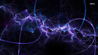 Purple blue swirl black background - plasma free wallpaper