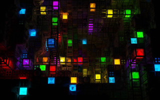 Colorful background squares different colors 5 - modular free wallpaper for desktop