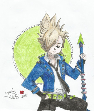 Young man green arrow blue - andor basch free wallpaper for tablet