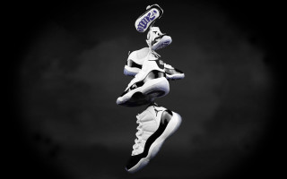 Sneakers flying shoe top bottom - the bottom of the shoe free wallpaper