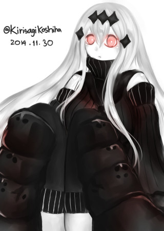 Girl long white hair red - cicely free wallpaper for mobile