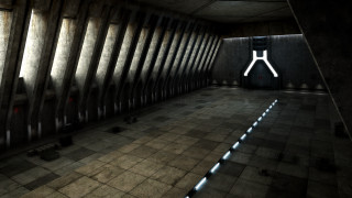 Dimly lit room large clock - room free wallpaper for desktop