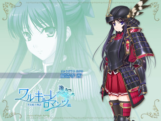 Anime character long hair hat 4 - her head and a sword free wallpaper