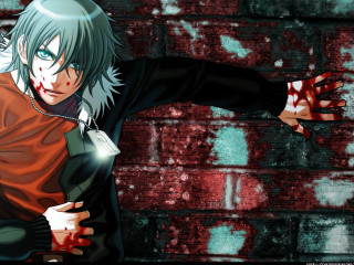 Cedric seaut redshirt brickwall bloodsplatter - black pants free wallpaper