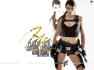 Woman black top gun white - alison geissler free wallpaper for desktop