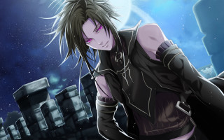 Woman black hair sword graveyard - a sword in front free wallpaper