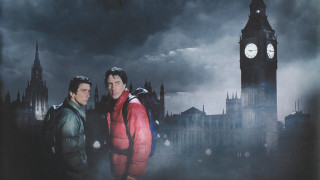 Two men clock tower city - two man free wallpaper