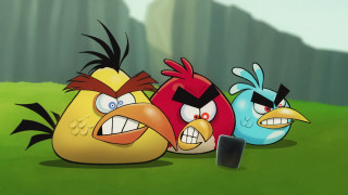 Angry birds cartoon scene mountains - angry free wallpaper for desktop