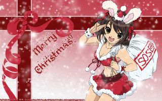 Girl red white outfit christmas - outfit free wallpaper