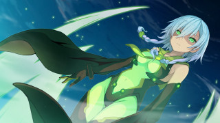 Woman green outfit flying cape - a green cape free wallpaper