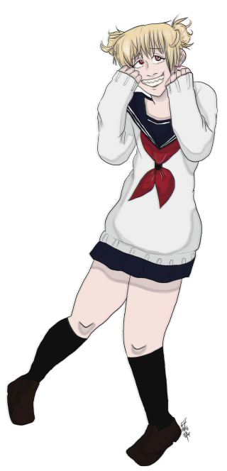 Anime yandere schoolgirl redbow blonde - a red bow free wallpaper for mobile