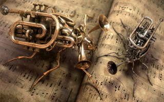 Bug sheet music trumpet bug - a bug free wallpaper
