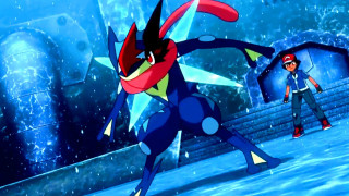 Person standing blue red object - a blue light behind them free wallpaper