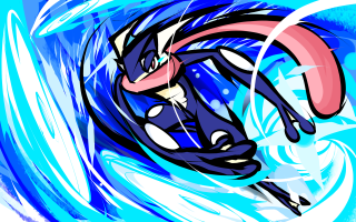 Cartoon character surfing wave ocean 3 - energetic free wallpaper