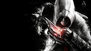 Man hooded sword black background - 4 k hd wallpaper free wallpaper