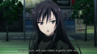 Girl long black hair street - youre free wallpaper