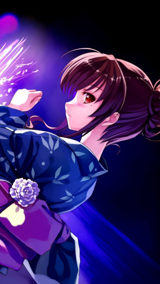 Woman kimono purple object light - a purple object free wallpaper for mobile