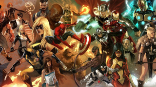 Avengers characters fire background caption 2 - alex ross free wallpaper