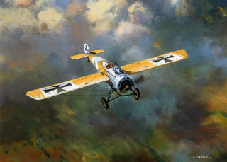 Yellow white biplane flying sky - inside free wallpaper