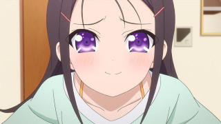 Girl purple eyes long hair - purple eye free wallpaper